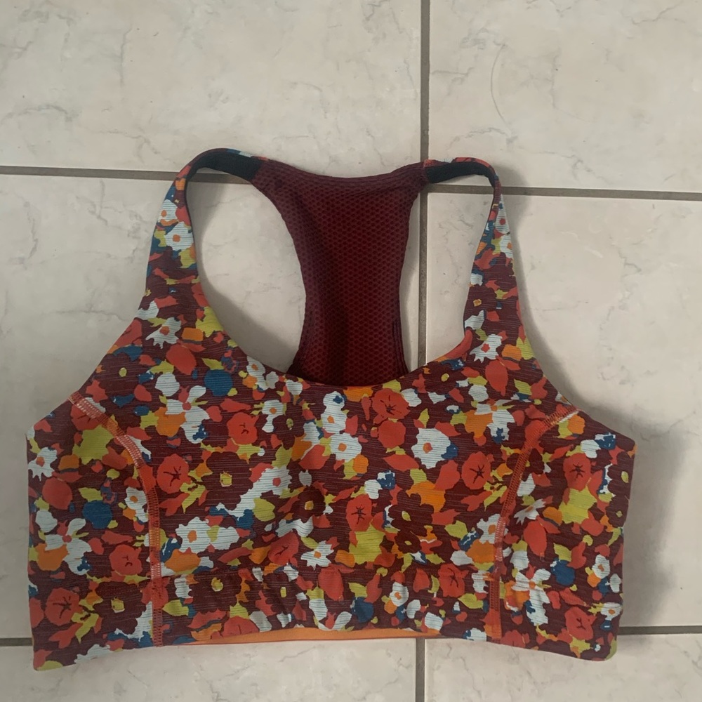 Outdoor Voices Sports Bra - Paprika Blooms